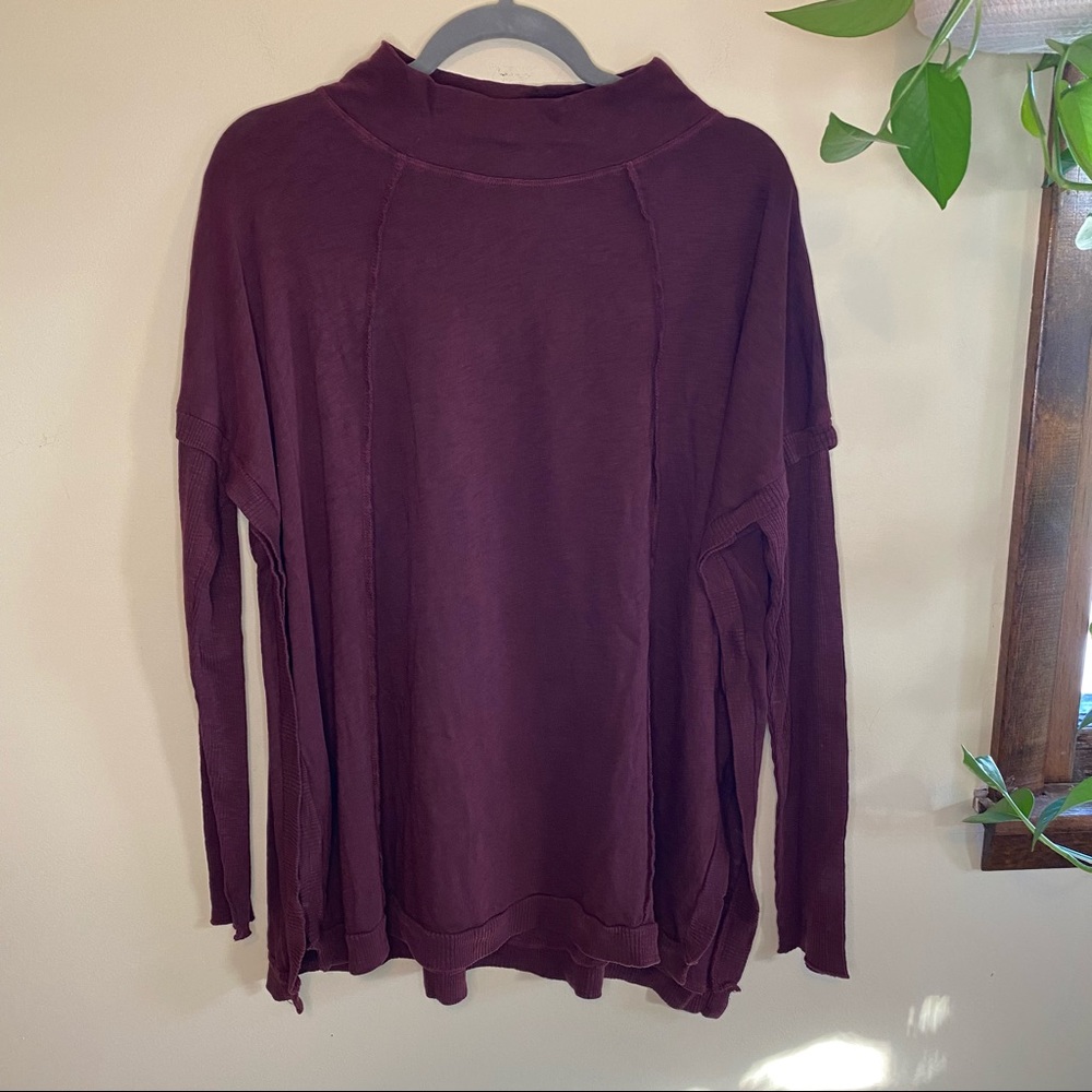 NWT HELLO NITE Mock Neck Tunic Size S